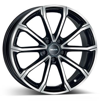 MAK DAVINCI BLK/POL 7x18 5/112 ET45 CB57.1