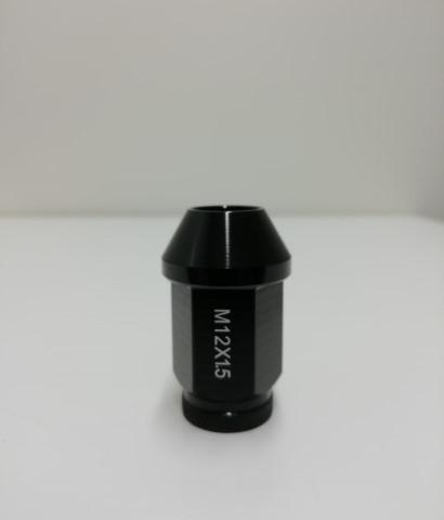 SteyrTek Alumiinimutterisarja musta 1,5mm nousu, 12mm, 16 kpl
