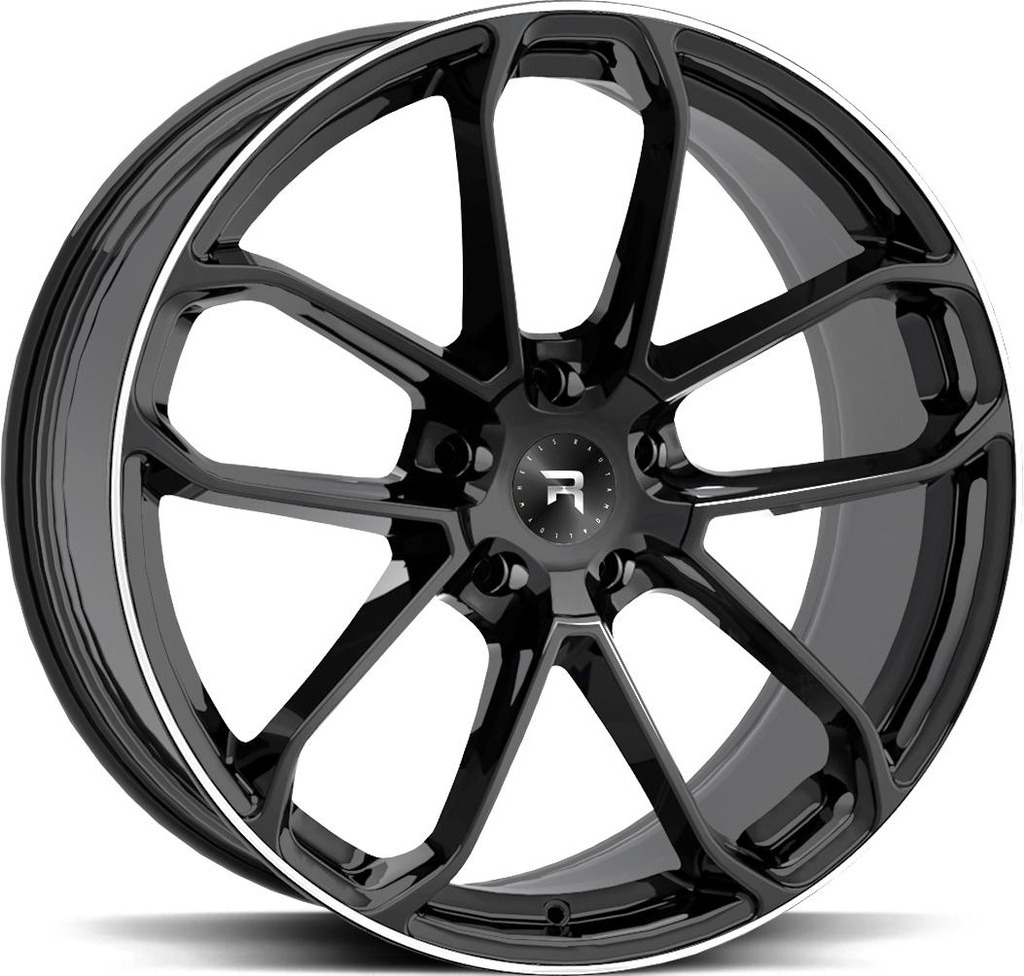 R-SERIES R14 BLACK POL 9.5x21 5/130 ET46 CB71.6