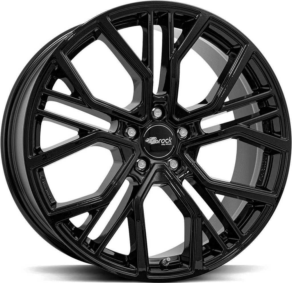 BROCK B41 SHINY BLACK 8.5x21 5/120 ET43 CB72.6