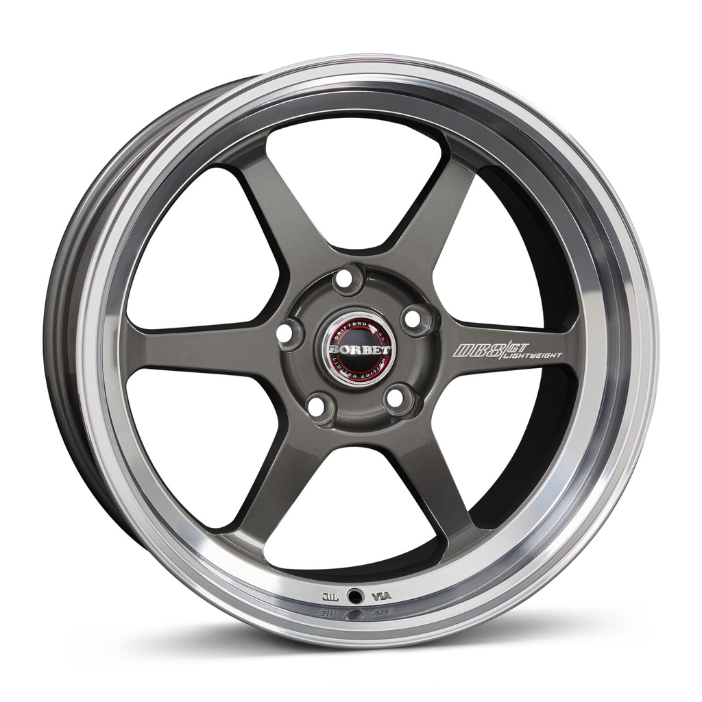BORBET DB8GT GRAPHITE RIM POLISHED 9.5x18 5/112 ET20 CB72.6