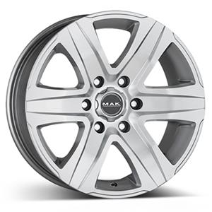MAK STONE6 SILVER 6.5x16 6/139.7 ET20 CB106.1