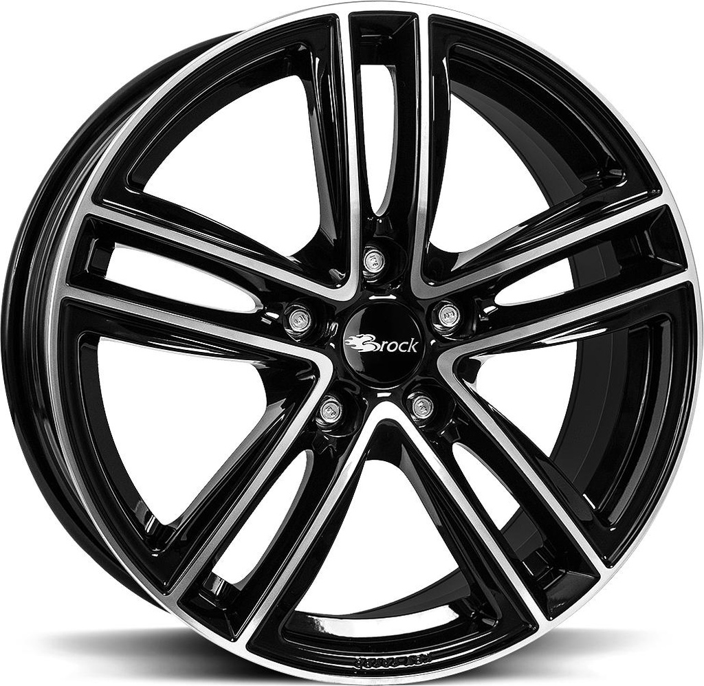 BROCK RC27 BLACK FULL POL 8x18 5/112 ET57 CB66.7