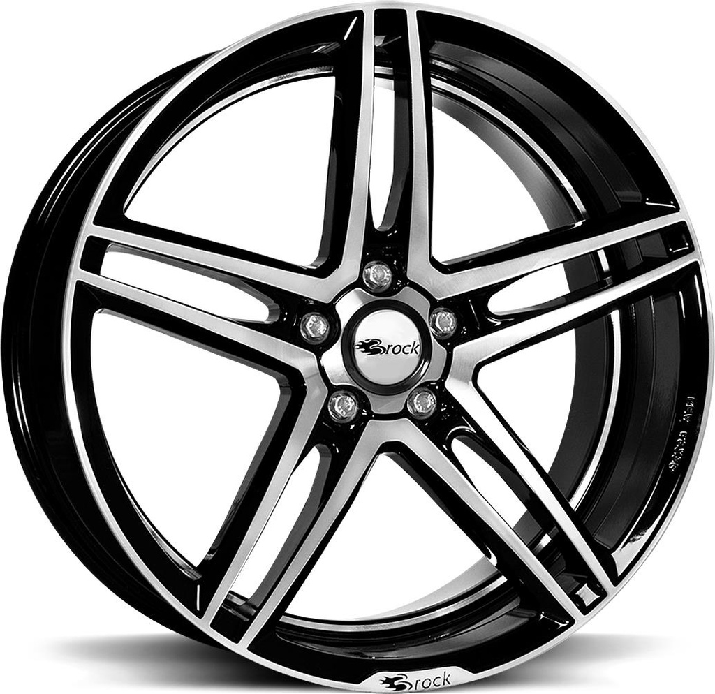 BROCK B33 BLACK FULL POL 8x18 5/112 ET45 CB66.6
