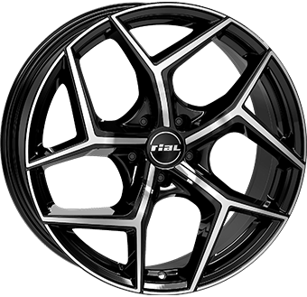 RIAL SALENTO DIAM BLACK POL 8x18 5/108 ET45 CB70.1