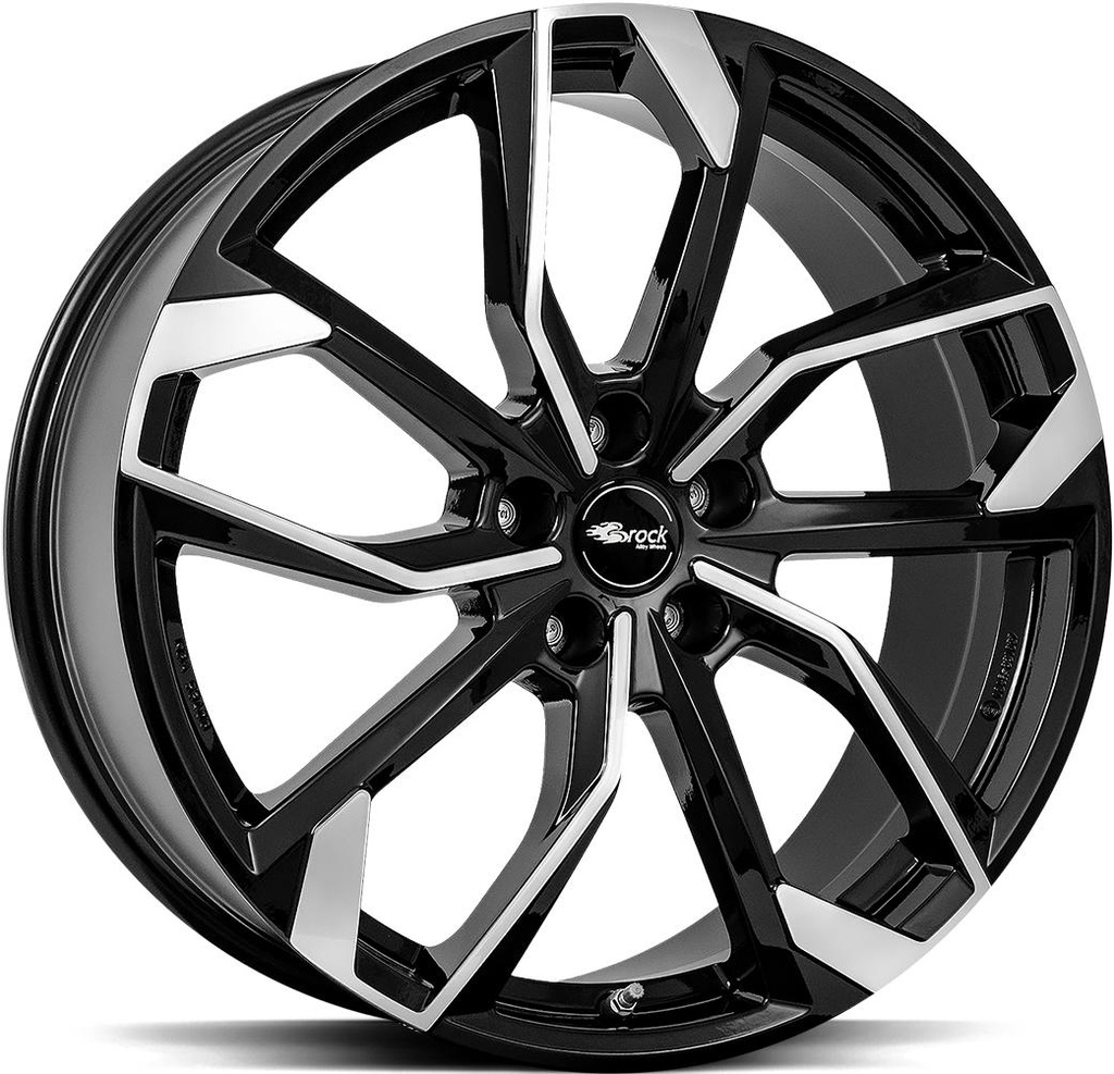 BROCK RC34 BLACK FULL POL 6.5x17 4/108 ET32 CB65.1
