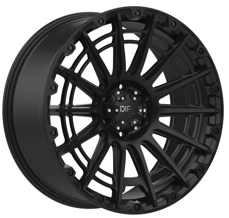 STATUSFÄLGAR D56 FLATBLACK 9.5x22 6/139.7 ET20 CB106.1