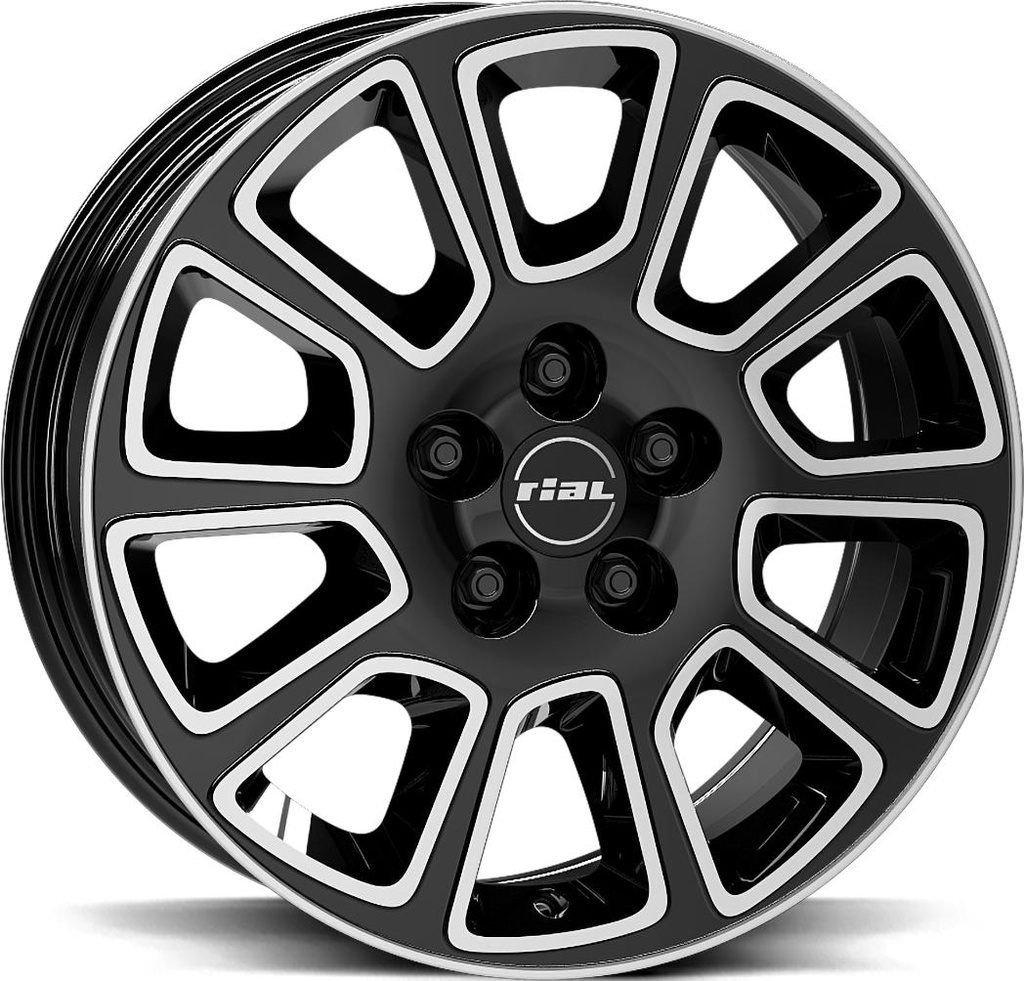RIAL TRANSPORTER 2 DIAM BLACK POL 7.5x18 5/130 ET52 CB78.1