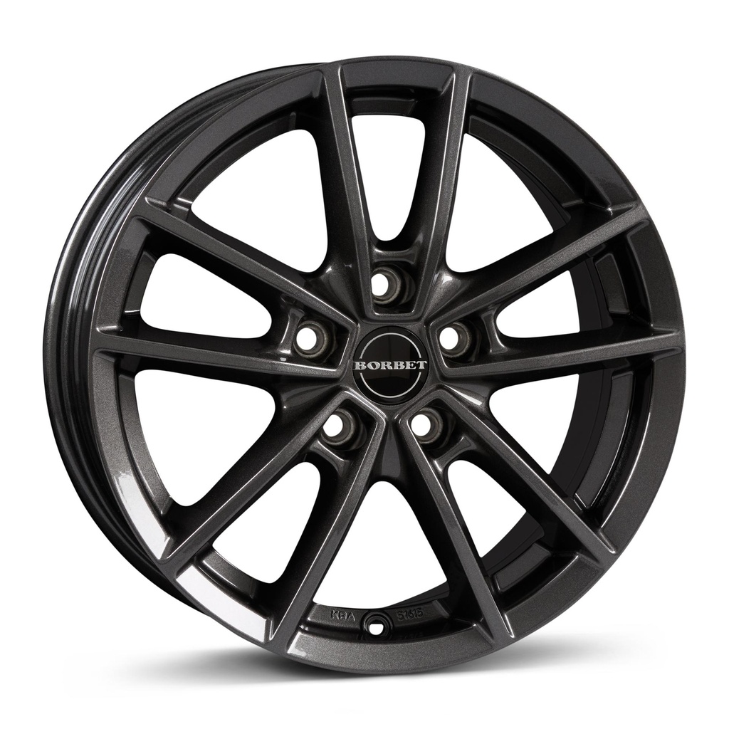 BORBET W MIST ANTRACITE GLOSS 6.5x16 5/114.3 ET45 CB72.5