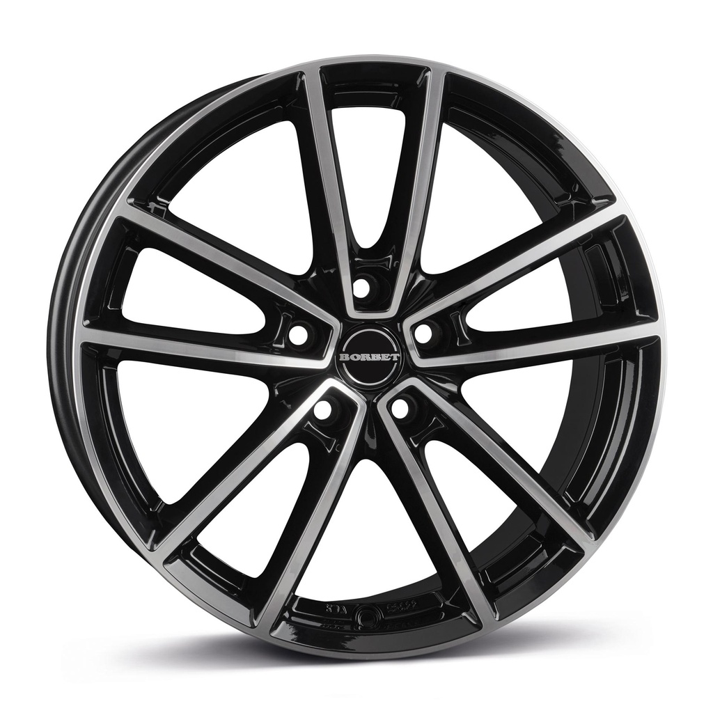 BORBET W BLACK POL GLOSS 7x17 5/108 ET45 CB63.3