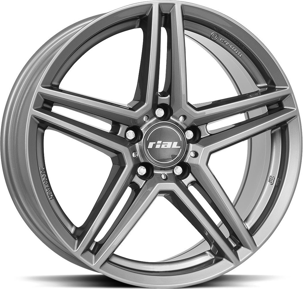 RIAL M10 METAL GREY 8.5x19 5/112 ET35.5 CB66.6