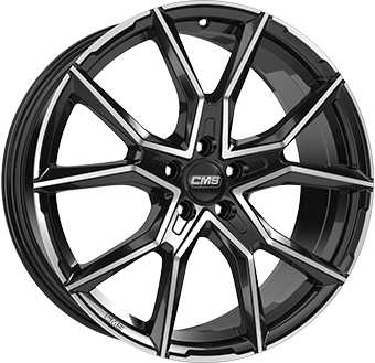 CMS C33 DIAMOND BLACK GLOSS 8.5x20 5/112 ET30 CB66.5