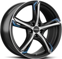 RONAL R62 BLUE JET BLACK MATT FRONT CUT 8.5x20 5/108 ET40 CB76