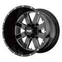 STATUSFÄLGAR MO962 GLOSS BLACK MILLED 12x20 8/170 ET-44 CB125.5