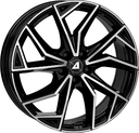 ALUTEC ADX.02 DIAM BLACK POL 7x17 5/100 ET48 CB57.1