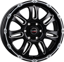 BORBET CW8 BLACK RIM WINDOW POL MATT 8x18 6/120 ET45 CB74.6