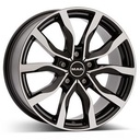 MAK HIGHLANDS BLK/POL 7x17 5/108 ET45 CB63.4